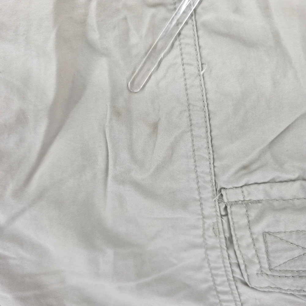 Columbia Omni-Shade Convertible Cargo Pants Tan Beige Mens 28x31.5 Hiking Shorts